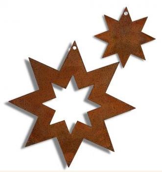 Weihnachtsstern Rost | besinnlich rustikal