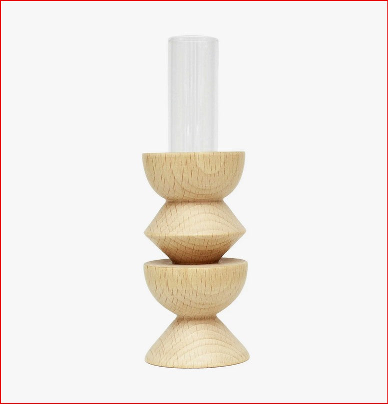 Holzvase Kerzenständer Bildhalter | Design Nordic